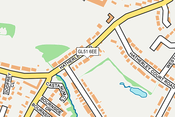 GL51 6EE map - OS OpenMap – Local (Ordnance Survey)