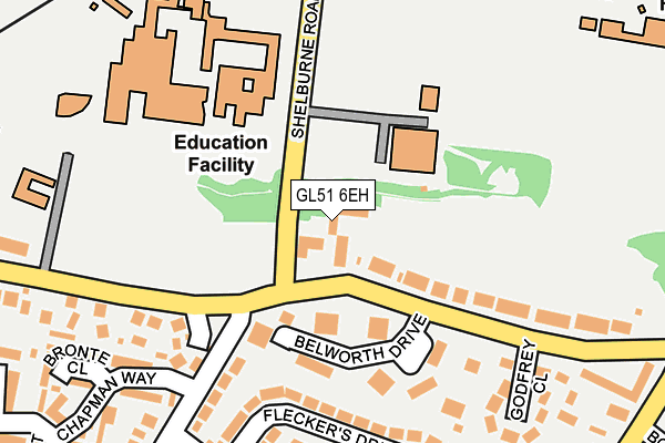 GL51 6EH map - OS OpenMap – Local (Ordnance Survey)