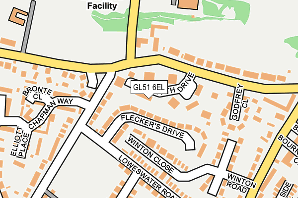 GL51 6EL map - OS OpenMap – Local (Ordnance Survey)