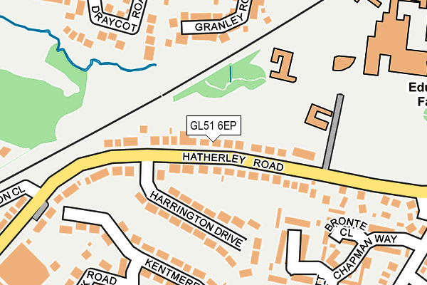 GL51 6EP map - OS OpenMap – Local (Ordnance Survey)