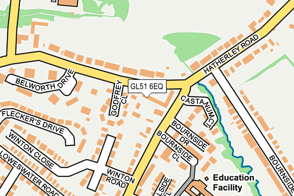 GL51 6EQ map - OS OpenMap – Local (Ordnance Survey)