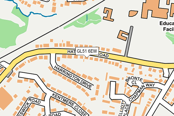 GL51 6EW map - OS OpenMap – Local (Ordnance Survey)
