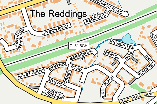 GL51 6GH map - OS OpenMap – Local (Ordnance Survey)