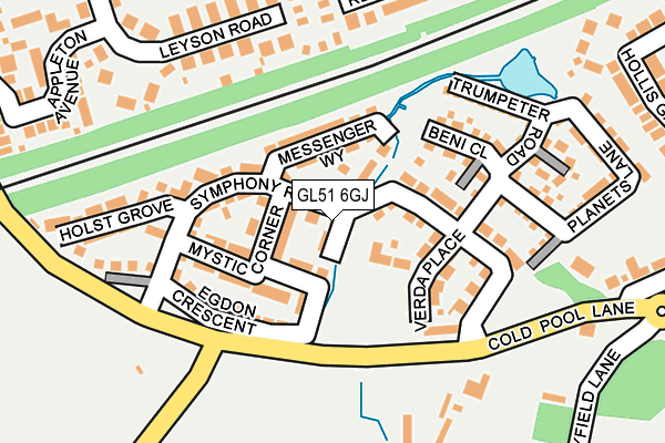 GL51 6GJ map - OS OpenMap – Local (Ordnance Survey)