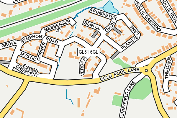 GL51 6GL map - OS OpenMap – Local (Ordnance Survey)