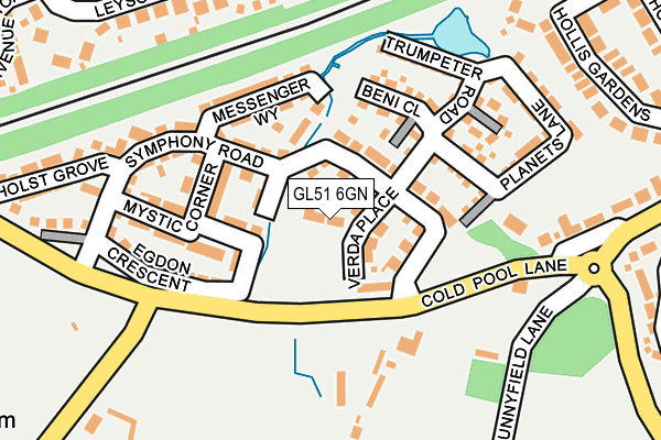 GL51 6GN map - OS OpenMap – Local (Ordnance Survey)