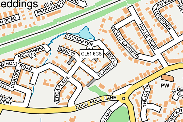 GL51 6GS map - OS OpenMap – Local (Ordnance Survey)