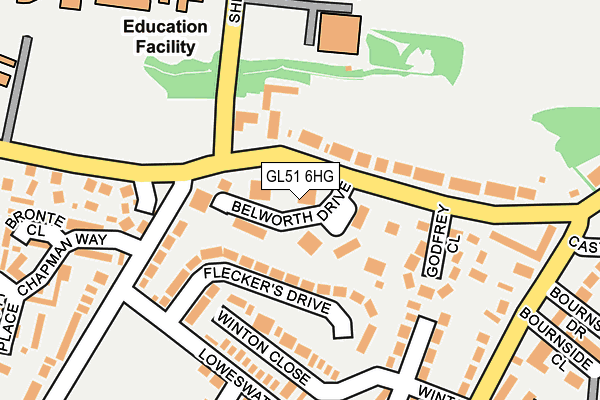 GL51 6HG map - OS OpenMap – Local (Ordnance Survey)