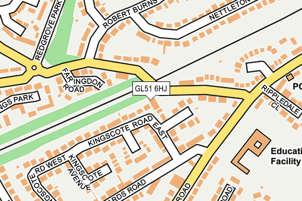 GL51 6HJ map - OS OpenMap – Local (Ordnance Survey)