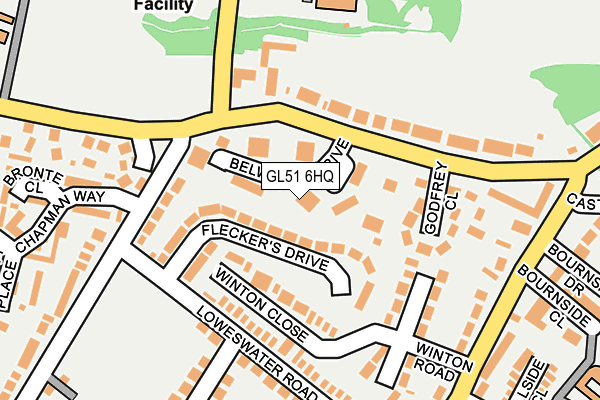 GL51 6HQ map - OS OpenMap – Local (Ordnance Survey)