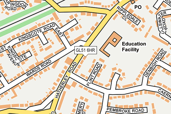 GL51 6HR map - OS OpenMap – Local (Ordnance Survey)