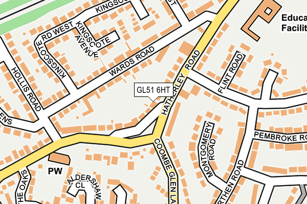 GL51 6HT map - OS OpenMap – Local (Ordnance Survey)