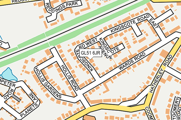GL51 6JR map - OS OpenMap – Local (Ordnance Survey)