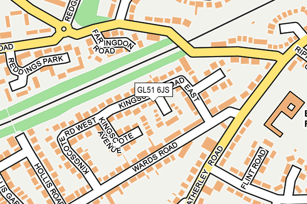 GL51 6JS map - OS OpenMap – Local (Ordnance Survey)