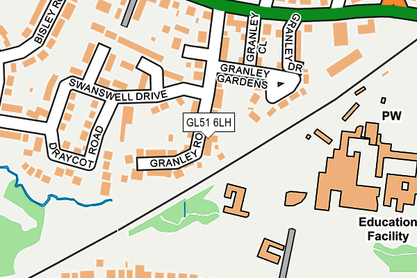 GL51 6LH map - OS OpenMap – Local (Ordnance Survey)