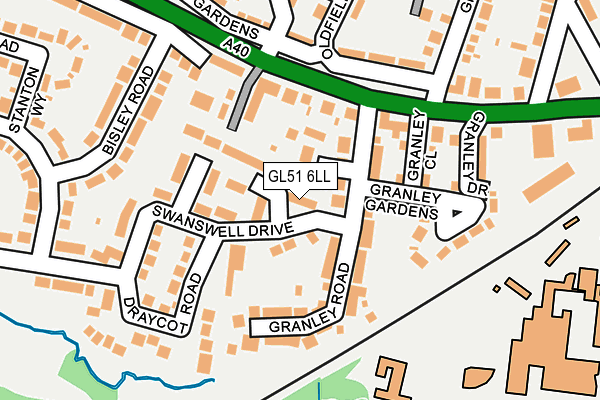 GL51 6LL map - OS OpenMap – Local (Ordnance Survey)