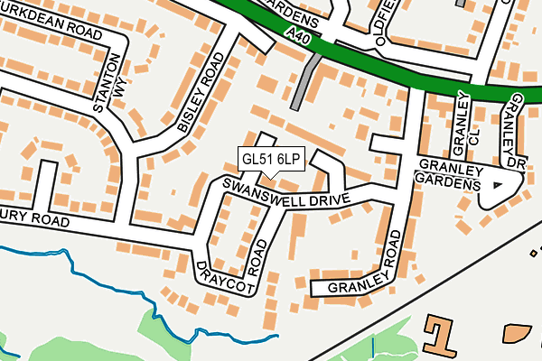 GL51 6LP map - OS OpenMap – Local (Ordnance Survey)