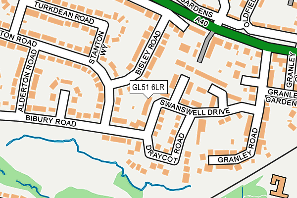 GL51 6LR map - OS OpenMap – Local (Ordnance Survey)