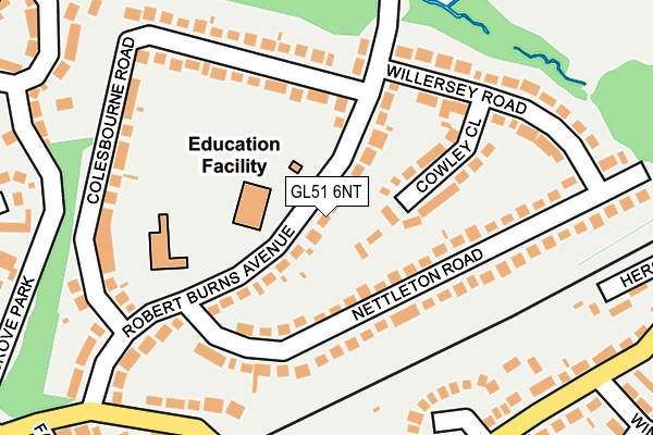 GL51 6NT map - OS OpenMap – Local (Ordnance Survey)