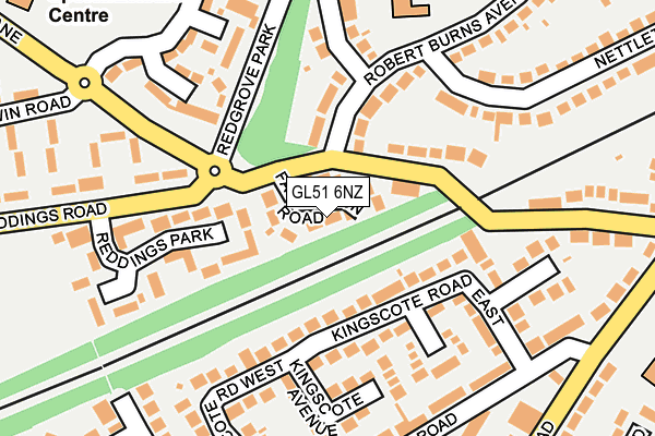 GL51 6NZ map - OS OpenMap – Local (Ordnance Survey)