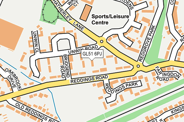 GL51 6PJ map - OS OpenMap – Local (Ordnance Survey)