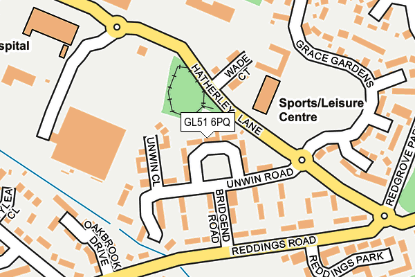 GL51 6PQ map - OS OpenMap – Local (Ordnance Survey)