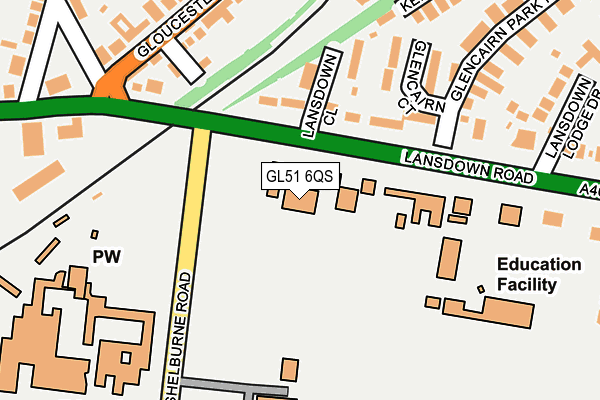 GL51 6QS map - OS OpenMap – Local (Ordnance Survey)