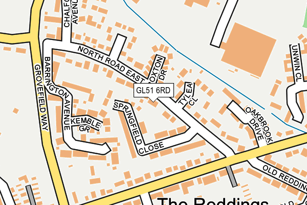 GL51 6RD map - OS OpenMap – Local (Ordnance Survey)