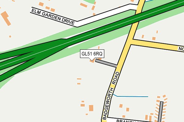 GL51 6RQ map - OS OpenMap – Local (Ordnance Survey)