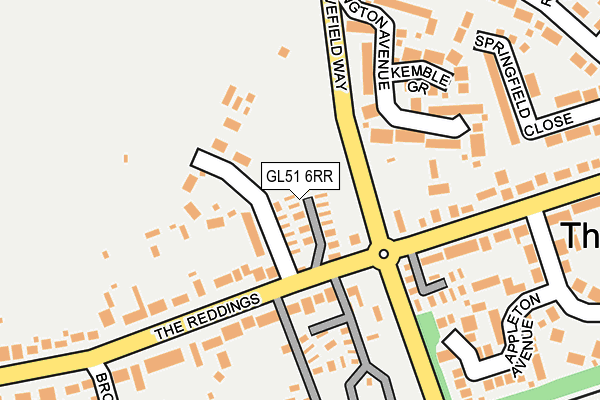 GL51 6RR map - OS OpenMap – Local (Ordnance Survey)