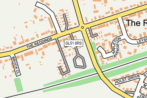 GL51 6RS map - OS OpenMap – Local (Ordnance Survey)