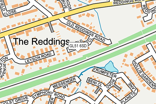 GL51 6SD map - OS OpenMap – Local (Ordnance Survey)