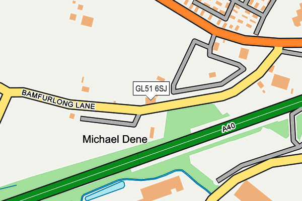 GL51 6SJ map - OS OpenMap – Local (Ordnance Survey)