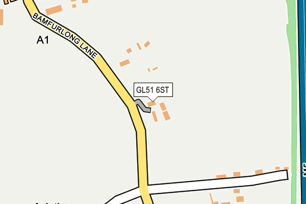 GL51 6ST map - OS OpenMap – Local (Ordnance Survey)