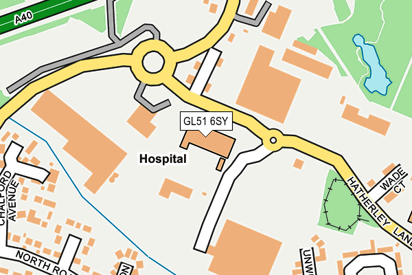 GL51 6SY map - OS OpenMap – Local (Ordnance Survey)