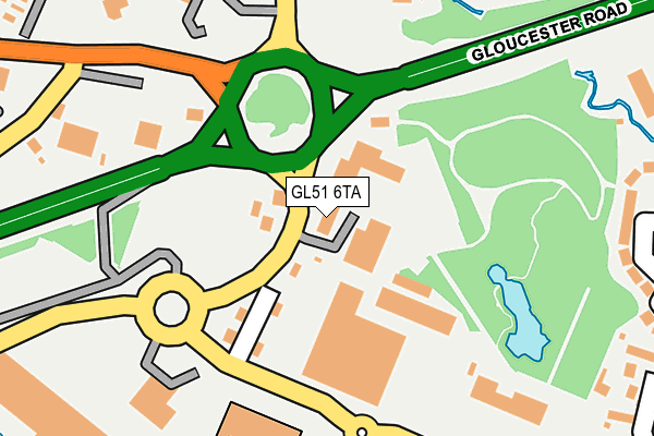 GL51 6TA map - OS OpenMap – Local (Ordnance Survey)