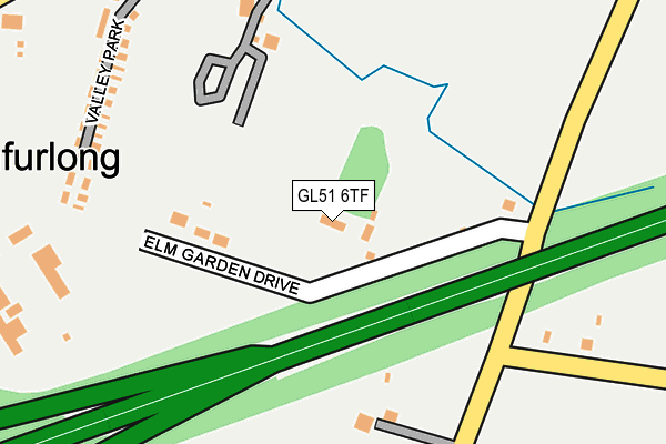 GL51 6TF map - OS OpenMap – Local (Ordnance Survey)