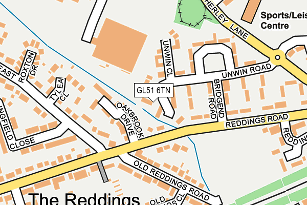 GL51 6TN map - OS OpenMap – Local (Ordnance Survey)