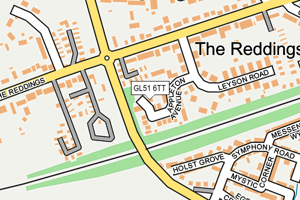 GL51 6TT map - OS OpenMap – Local (Ordnance Survey)