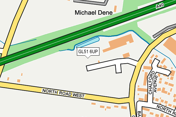 GL51 6UP map - OS OpenMap – Local (Ordnance Survey)