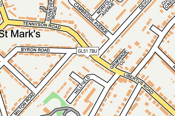 GL51 7BU map - OS OpenMap – Local (Ordnance Survey)
