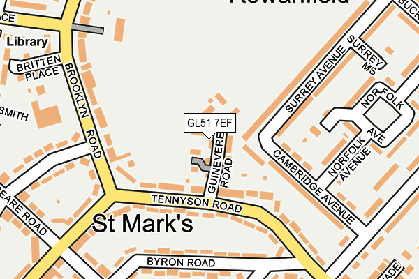 GL51 7EF map - OS OpenMap – Local (Ordnance Survey)