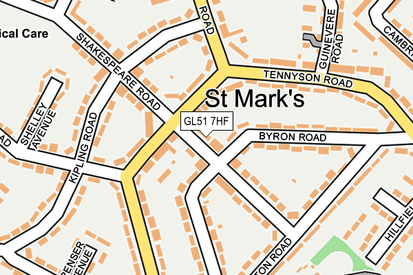GL51 7HF map - OS OpenMap – Local (Ordnance Survey)