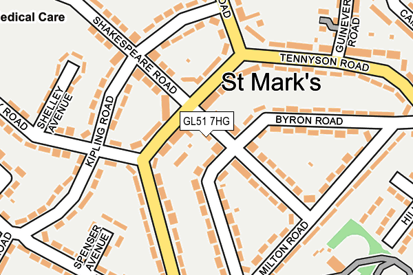 GL51 7HG map - OS OpenMap – Local (Ordnance Survey)