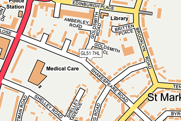 GL51 7HL map - OS OpenMap – Local (Ordnance Survey)