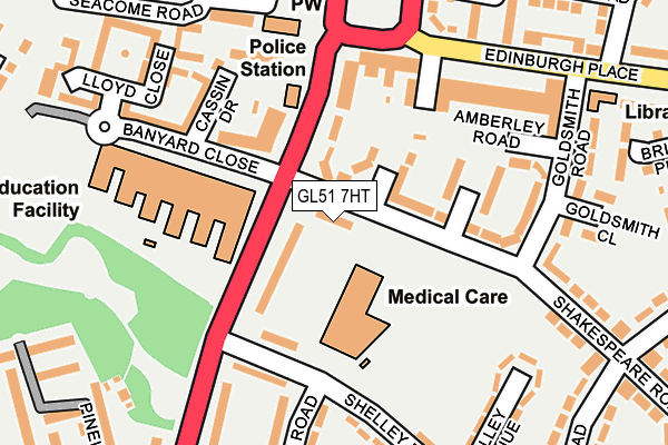 GL51 7HT map - OS OpenMap – Local (Ordnance Survey)