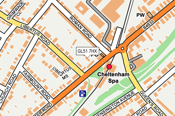 GL51 7HX map - OS OpenMap – Local (Ordnance Survey)