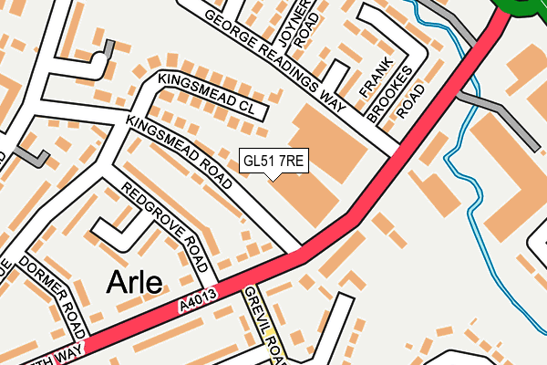 GL51 7RE map - OS OpenMap – Local (Ordnance Survey)