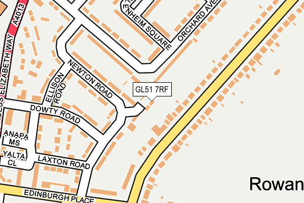 GL51 7RF map - OS OpenMap – Local (Ordnance Survey)