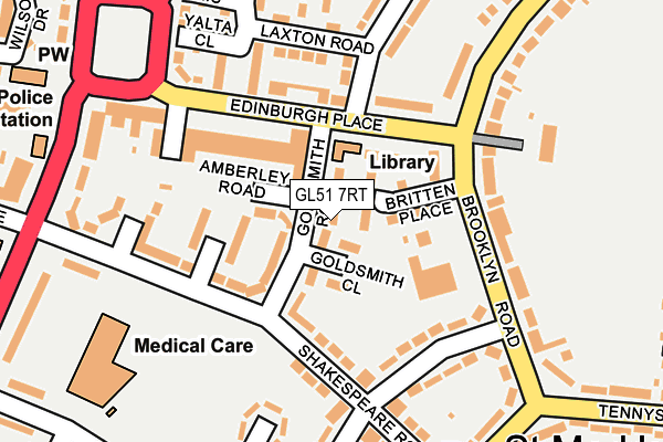 GL51 7RT map - OS OpenMap – Local (Ordnance Survey)